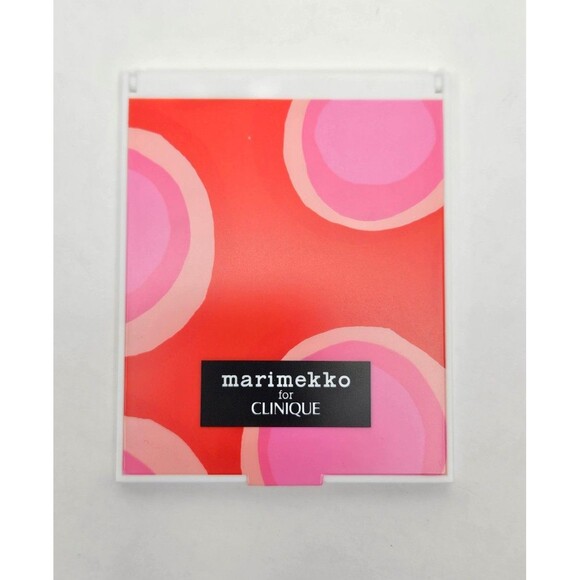 Marimekko For Clinique Orange Pink Makeup Bag W/ Makeup Remover & Compact Mirror - Picture 4 of 8